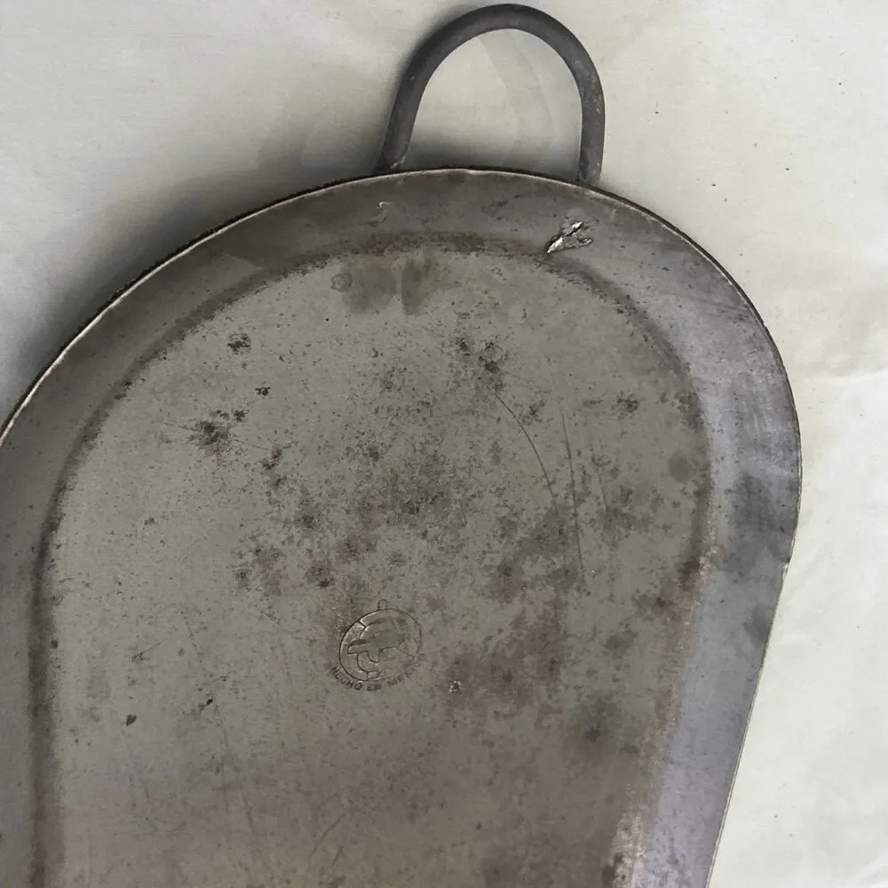 Vintage Mexican Cast Aluminum Comal Griddle